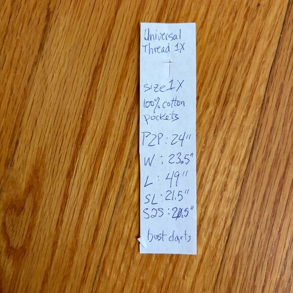 Universal Thread Black Cotton Gauze Long Sleeve midi tiered dress pockets 1X - Picture 13 of 15